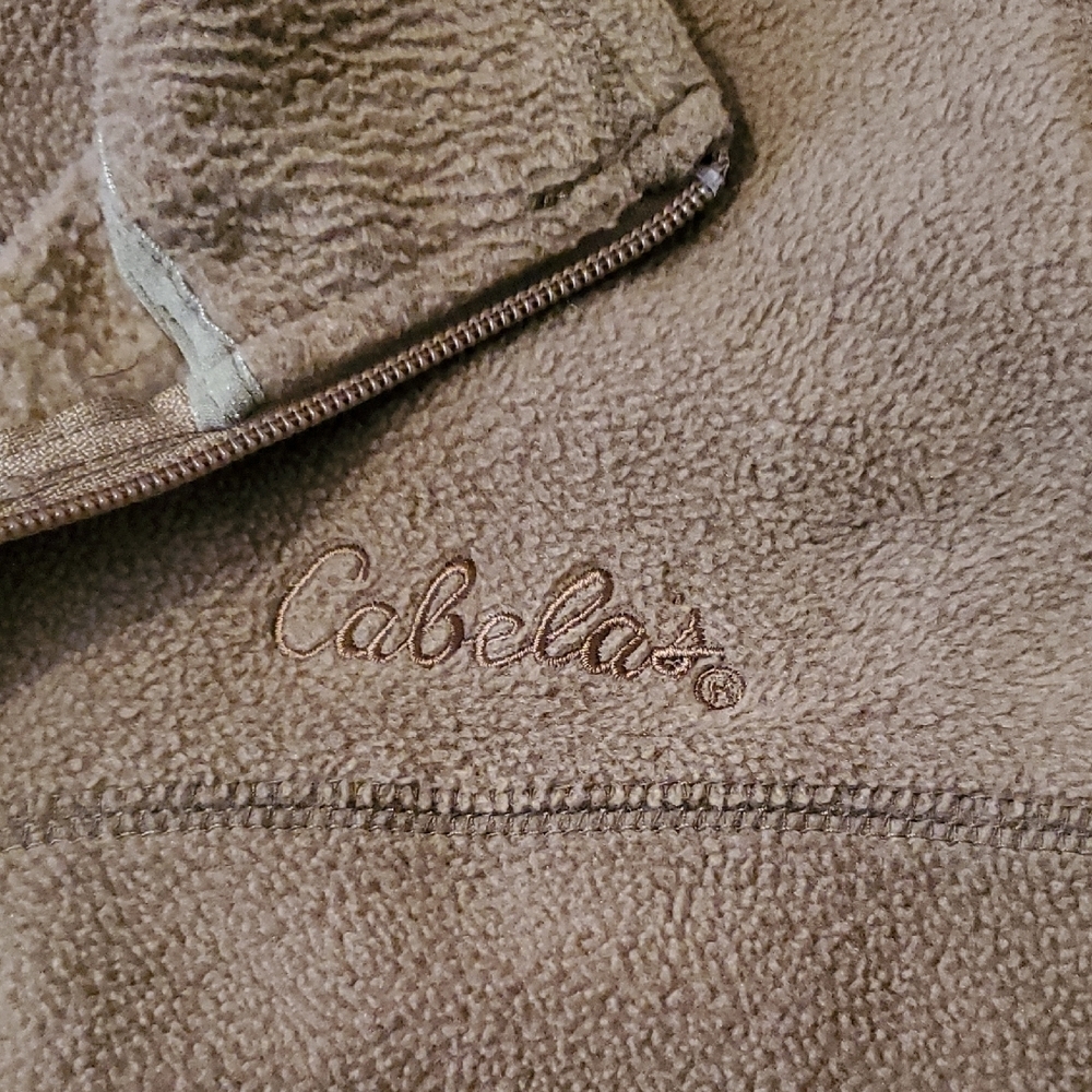 Cabela's Men's Brown Fleece Vest - Picture 3 of 13
